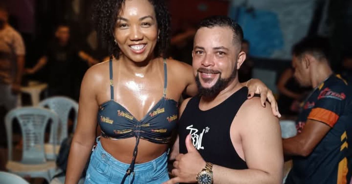 Dani Morena e Mirinho em evento do Potentes do Brega.