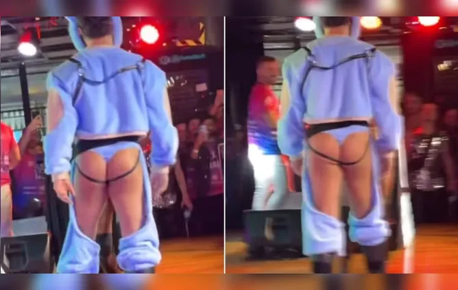 Carmo Dalla Vecchia aparece de bumbum de fora em São Paulo; veja