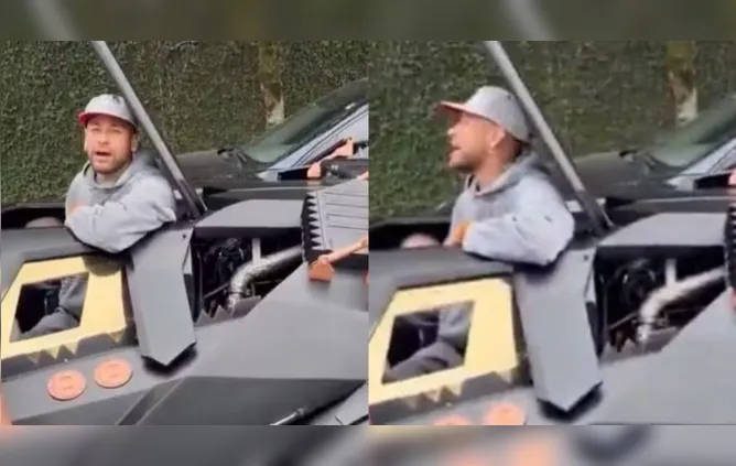 Neymar compra réplica fiel ao icônico Batmóvel.