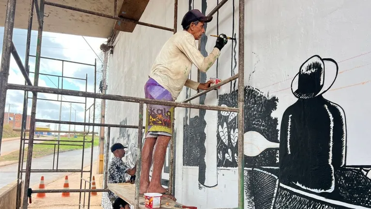 As obras utilizam a técnica do nanquim marabaense