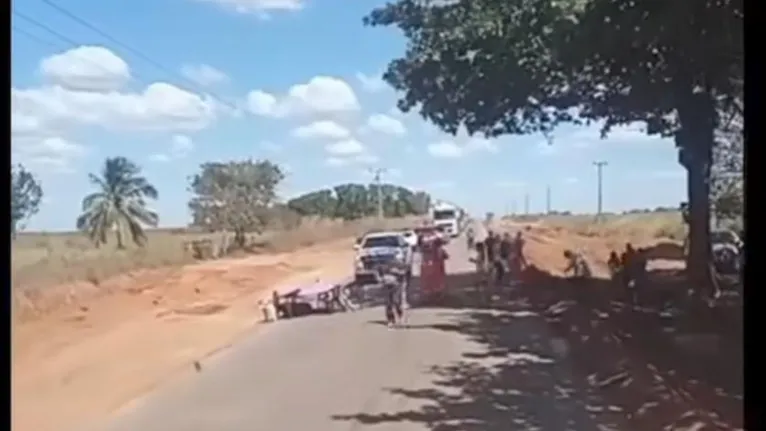 O acidente causou comoção entre as pessoas que estavam no local devido à gravidade dos ferimentos e à mutilação sofrida pela vítima.