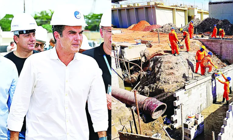 O governador Helder Barbalho fez uma visita técnica às obras, que já chegaram a 89% dos serviços concluídos. Nova estação trará mais qualidade de vida à cidade