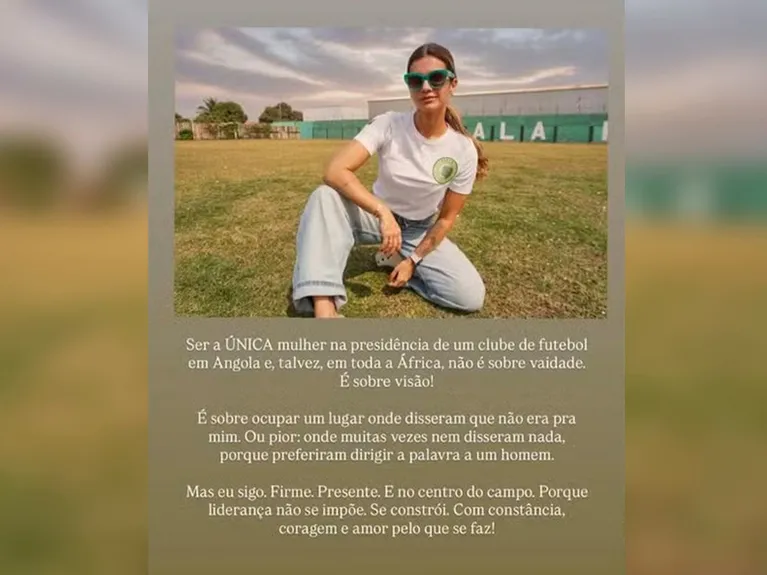 Kelly Key é a única mulher presidente de clube de futebol na Angola