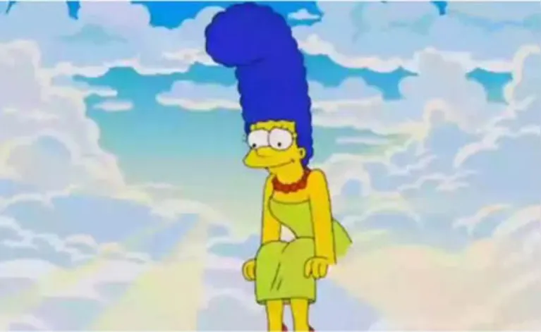 Marge no céu, após sua morte