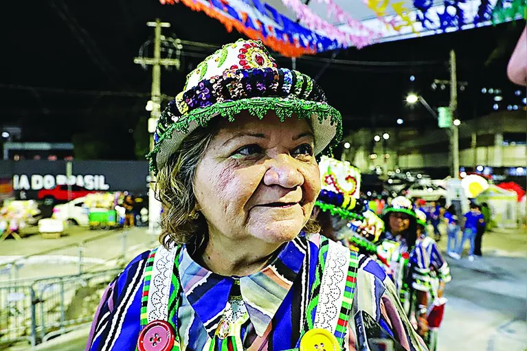 Nancir Lisboa, 61, destaca que dançar em um grupo junino é a realização de um sonho.