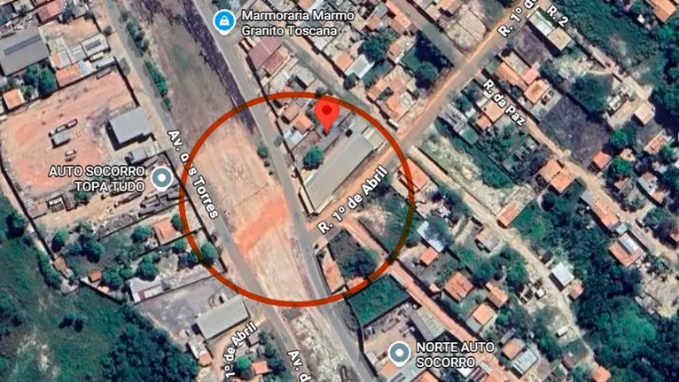 Trecho do bairro Araguaia em Marabá onde está concentrada a 'onda' de poeira