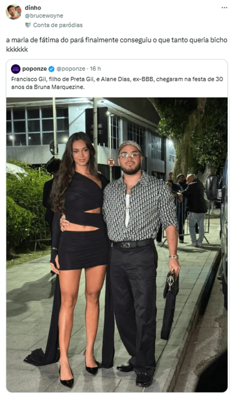 Romance entre Alane Dias e filho de Preta Gil causa polêmica na web
