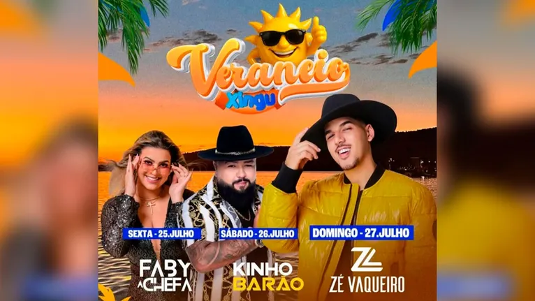 Para fechar a temporada de veraneio com chave de ouro, o domingo (27) será de Zé Vaqueiro.