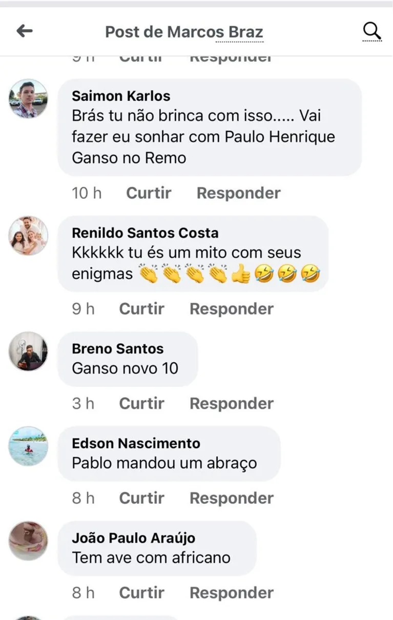 Ganso no Remo? Executivo Marcos Braz faz novo post enigmático