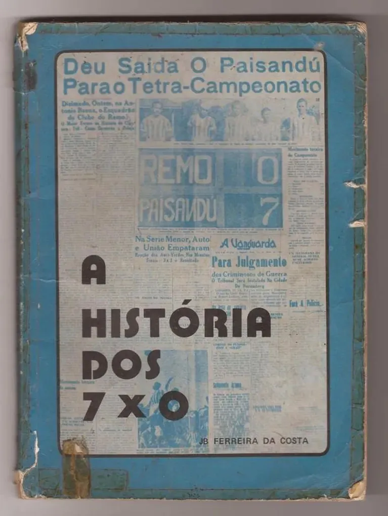Matéria do dia 22 de julho de 1945 contando a vitória do Paysandu contra o Remo