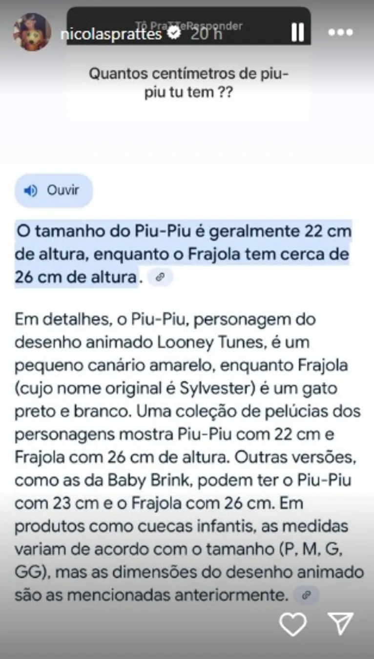 Nicolas Prattes responde pergunta sobre tamanho de pênis