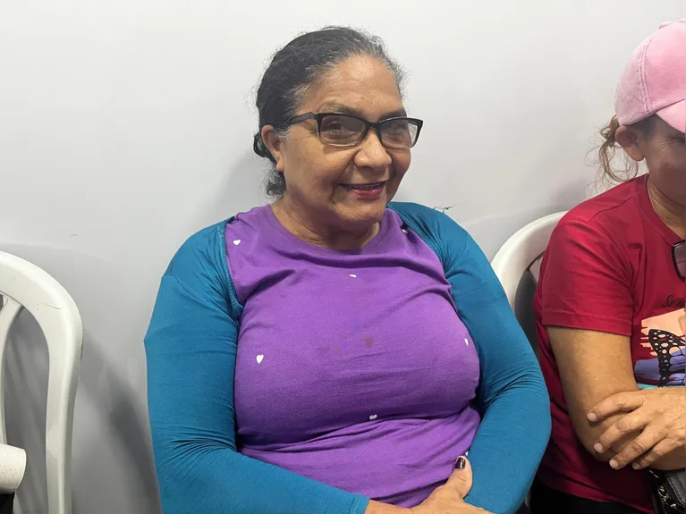 Lindalva Lima aproveitou o evento para fazer sua mamografia