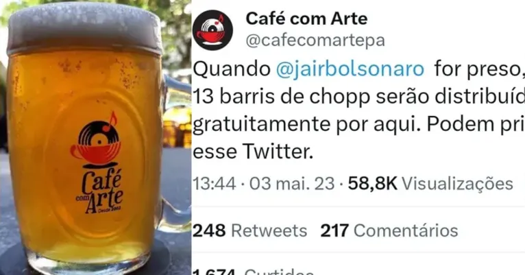Apesar de ainda não ter se manifestado sobre o evento com a bebida grátis, o bar, que normalmente não funciona às segundas-feiras, já iniciou a movimentação sobre o assunto, ao repostar menções que lembravam da promessa feita.