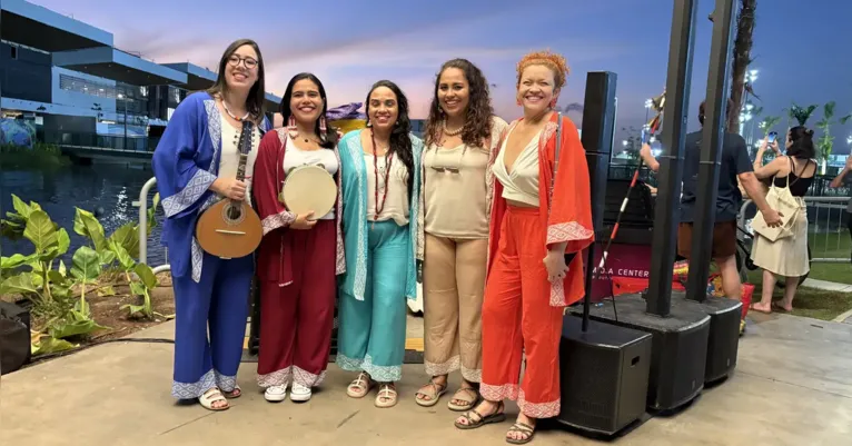 A banda paraense "Charme do Choro" encerrou a programação do final de semana com um repertório especial.