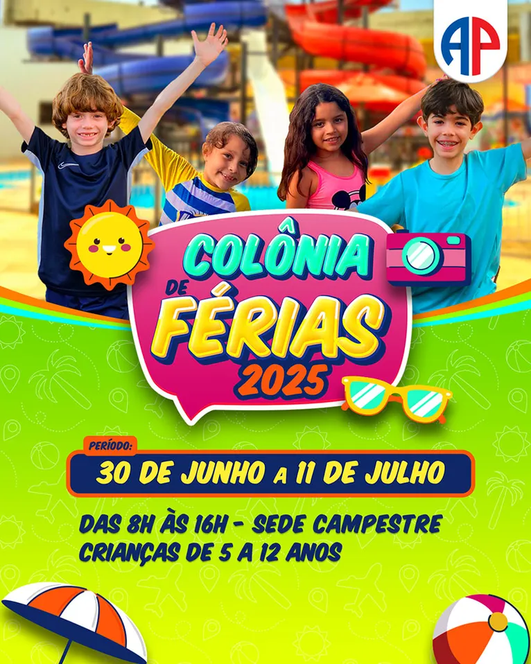 AP realiza Colônia de Férias a partir de 30 de junho