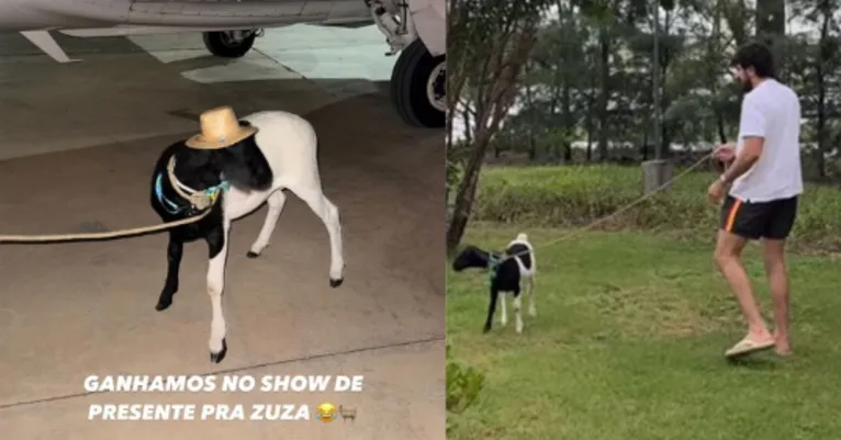 Nattan ganhou Joaquim durante show na Bahia.