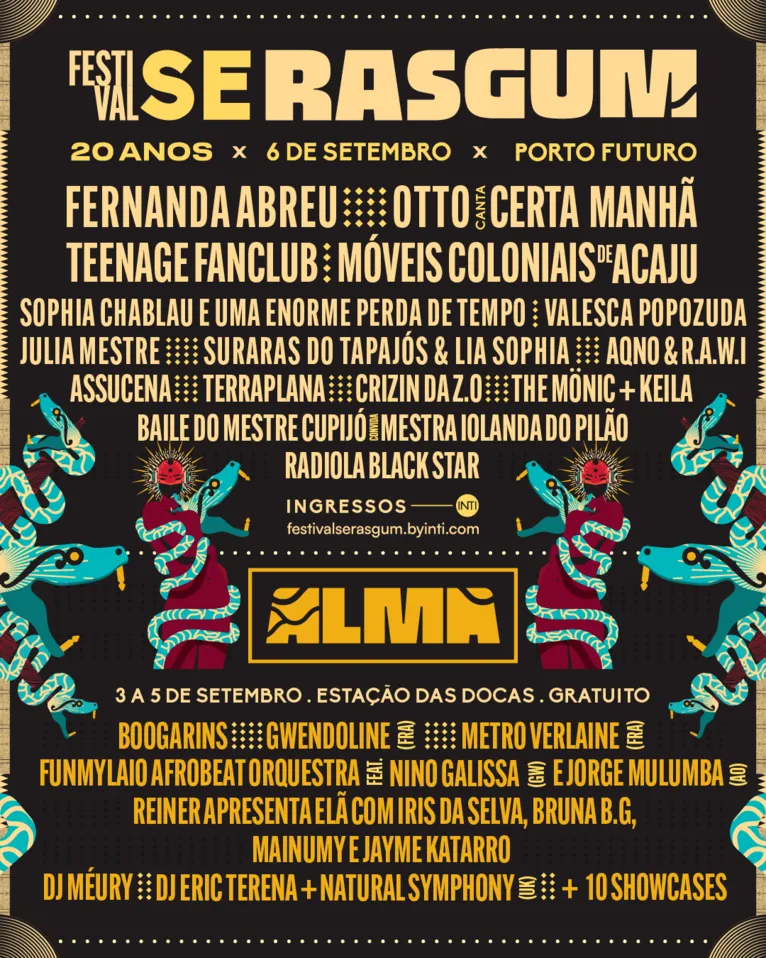 ALMA anuncia shows gratuitos na Estação das Docas