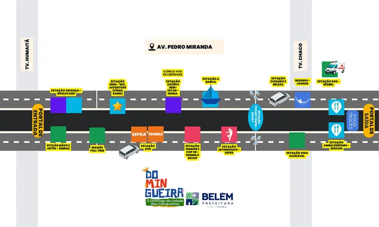 Domingueira: veja o mapa de como vão funcionar os shows e eventos