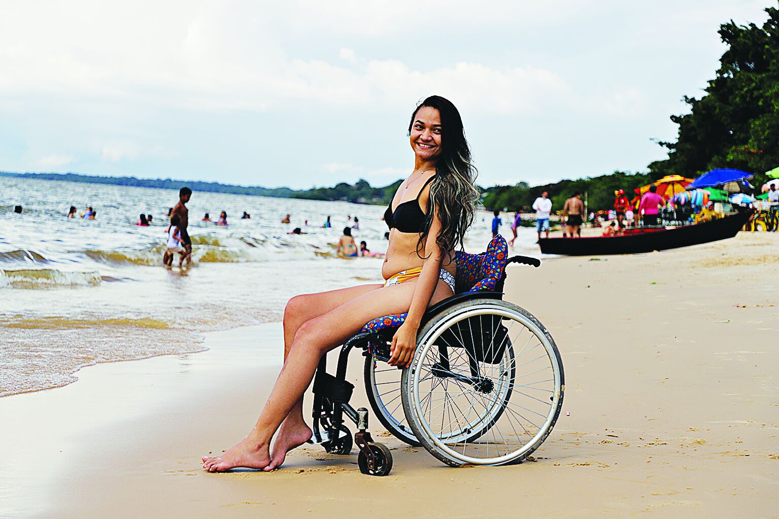 Ana Paula Souza, 28, aproveitou a quarta-feira feira para colocar a diversão em dia