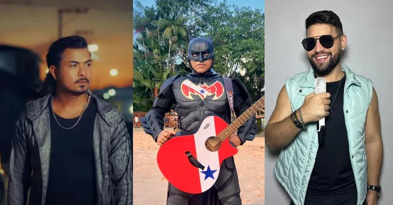 Artistas que marcaram a temporada (Walder Wolf, Batman do Pará e Diogo Nasi)