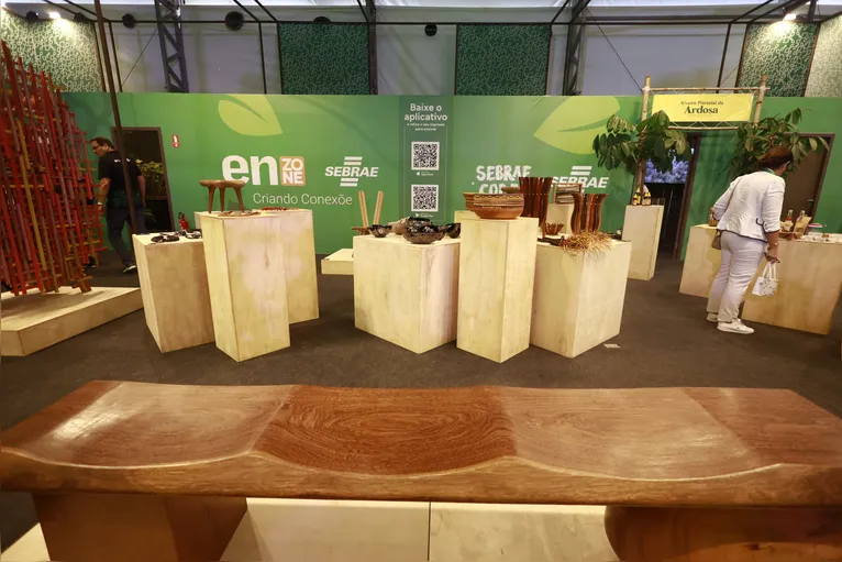 A entidade também esteve com atividades para os pequenos negócios na Green Zone, com programação nos paineis e com empreendedores na Loja Brasil BioMarket e programação do Espaço Sebrae, e na Taberna Amazônica, no Pavilhão Pará.