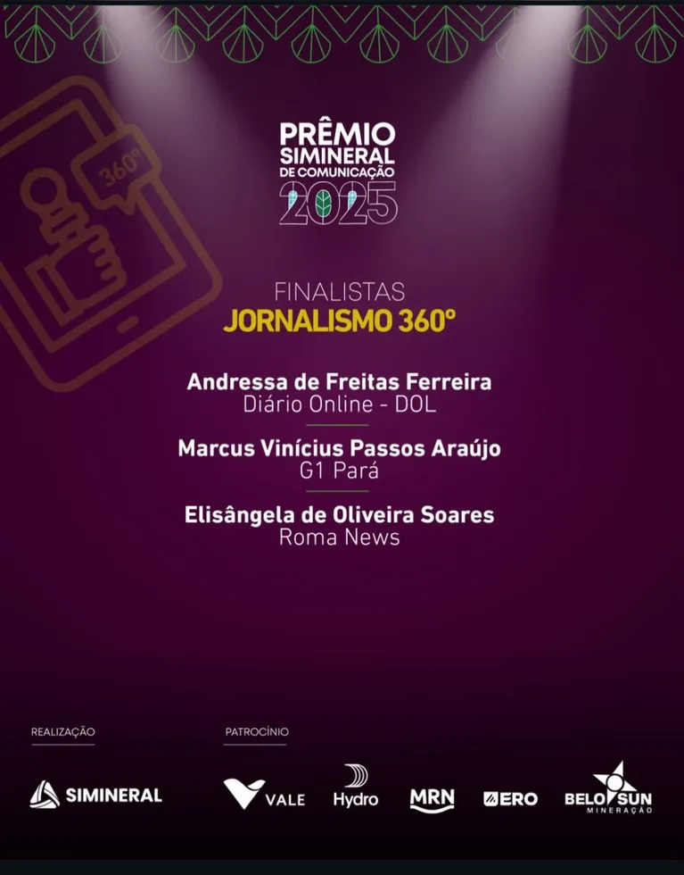 Divulgação da organização da premiação que confirma o DOL finalista