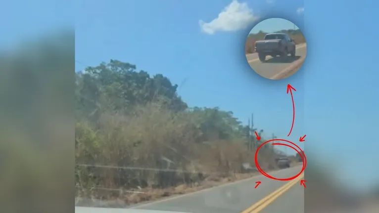 A caminhonete usada na ação foi identificada como pertencente a Genivaldo Ribeiro, morador de Redenção.