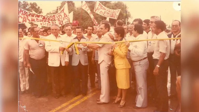Primeiro vão da ponte sobre o rio Itacaiúnas em Marabá foi inaugurado em 1981