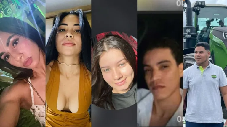 Entre as vítimas está Felipe Araújo, que dirigia o veículo e Kauan Teixeira, que viajavam junto de outras quatro jovens, identificadas como Flávia Alves, Jamilly França, Luanzia e Vivi Silva.