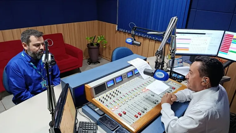 Felipe Silveira, gerente executivo de operações da Regional de Marabá da Águas do Pará em entrevista a Nonato Dourado