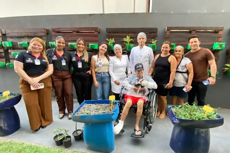 O encontro foi organizado pelo Grupo de Trabalho e Humanização (GTH), com apoio de enfermeiros e fisioterapeutas.