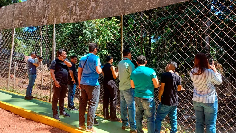 No segundo dia do evento, os jornalistas fizeram uma visita guiada à mina de ferro e ao bioparque da Vale.