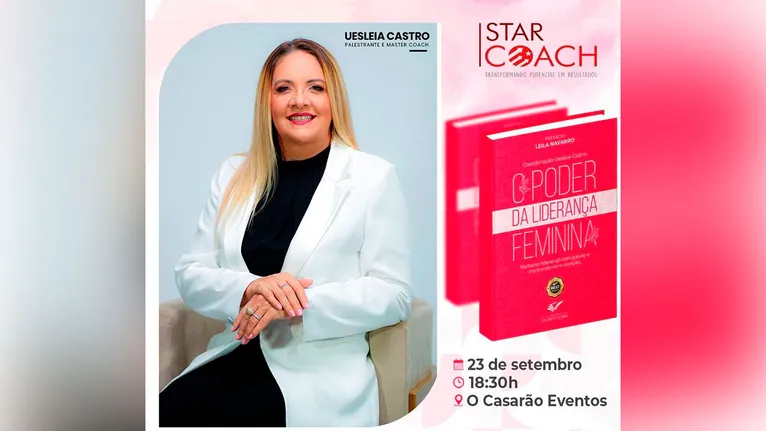 Coautora do livro e organizadora do evento, Uesleia Castro