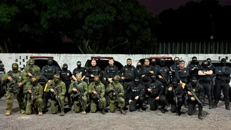 A operação contou com o apoio de diversas unidades policiais