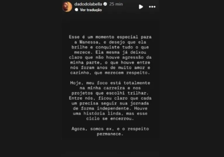 Luan Pereira quebra o silêncio após confusão com Dado Dolabella