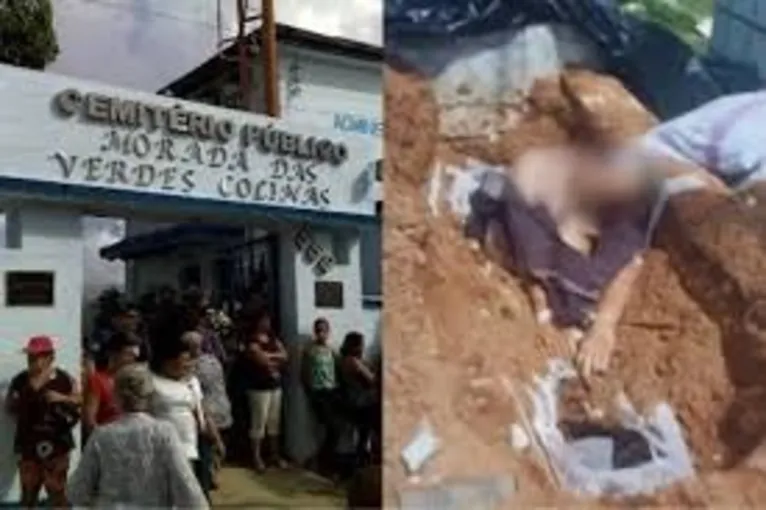 Cadáver estava sentado em cima do próprio túmulo