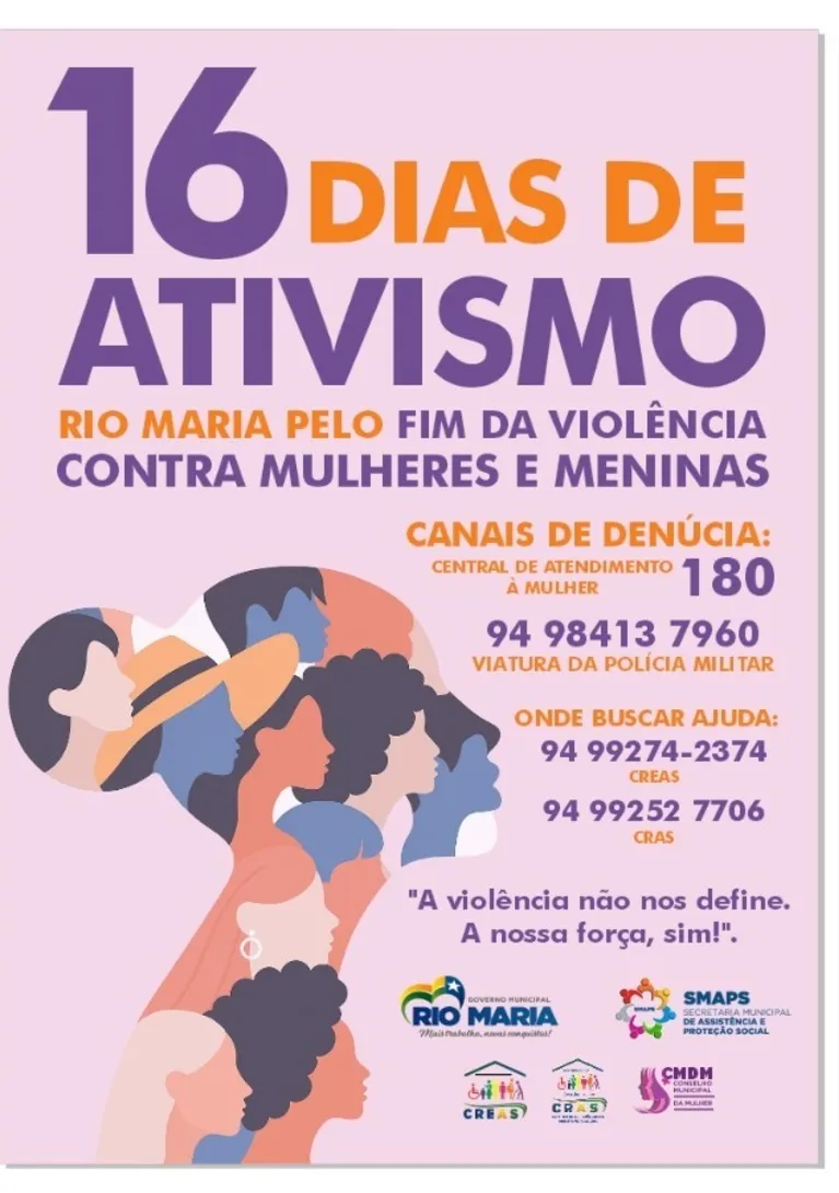 Rio Maria realiza ações pelo fim da violência contra a mulher
