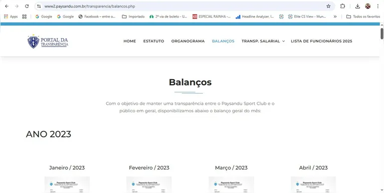 Paysandu ainda não publicou balanço financeiro de 2024
