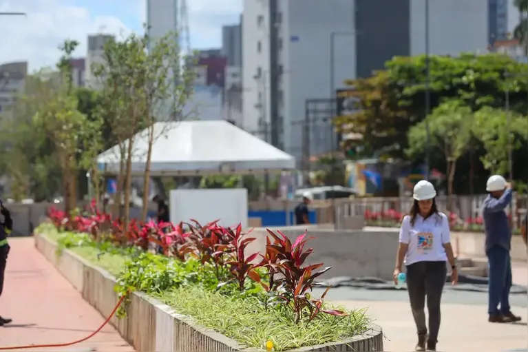 Com 94% das obras concluídas, Parque Linear da Nova Tamandaré começa a ganhar forma e atrair olhares da população.