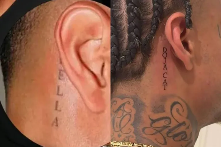 MC Cabelinho troca nome de Bella Campos pelo de rapper em tatuagem