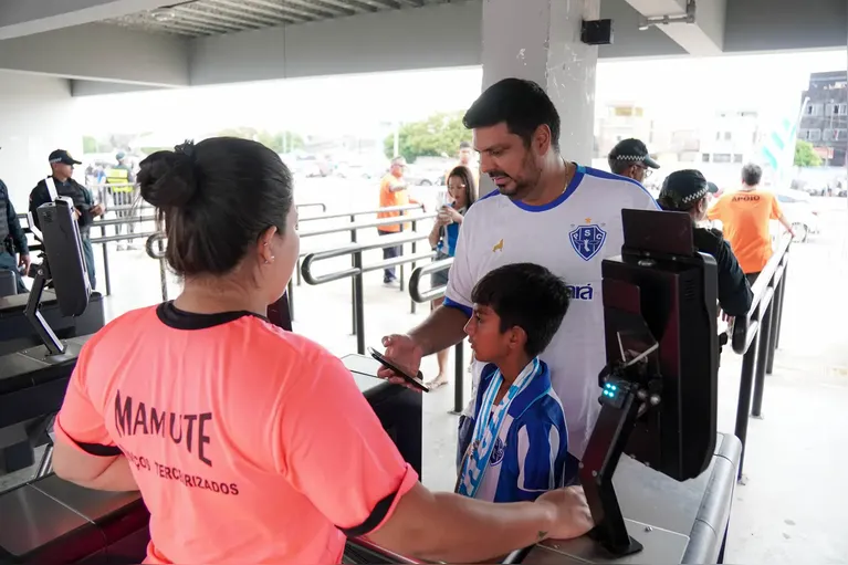 Re-Pa marca nova fase da biometria facial no Mangueirão. Veja como funciona