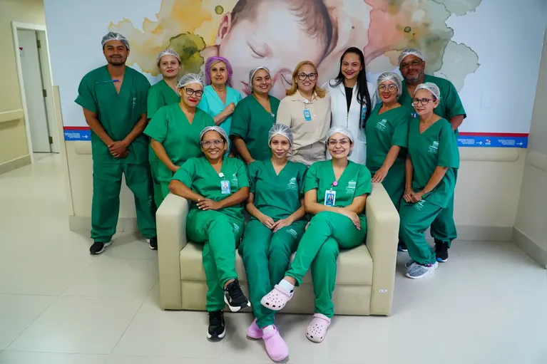 Nasce primeiro bebê do Novo Hospital Materno-Infantil Anita Gerosa