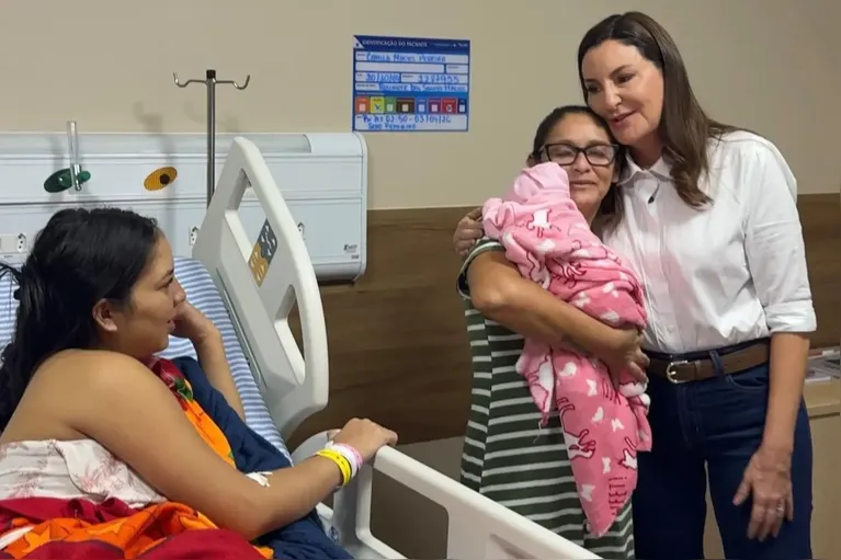 Nasce primeiro bebê do Novo Hospital Materno-Infantil Anita Gerosa