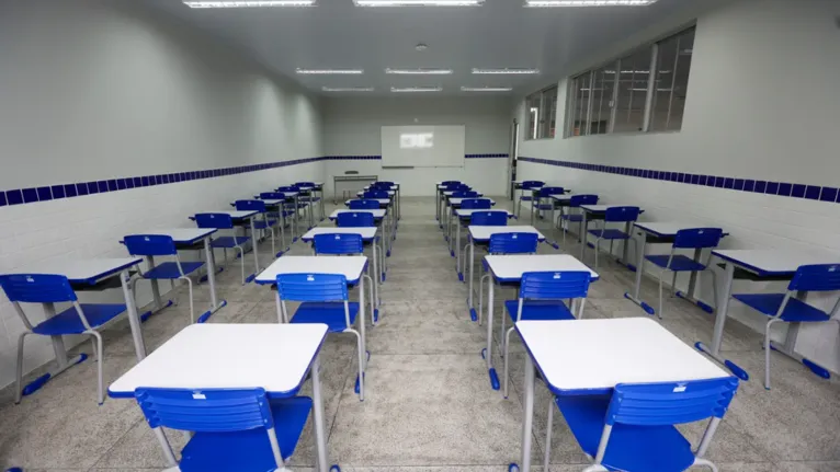 Novas salas de aula da Escola Pedro Amazonas Pedroso oferecem mais conforto e estrutura para estudantes em tempo integral.