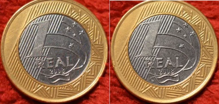 Moeda bifacial, com o mesmo desenho nos dois lados, é considerada rara no Brasil e pode alcançar até R$ 8 mil no mercado de colecionadores.