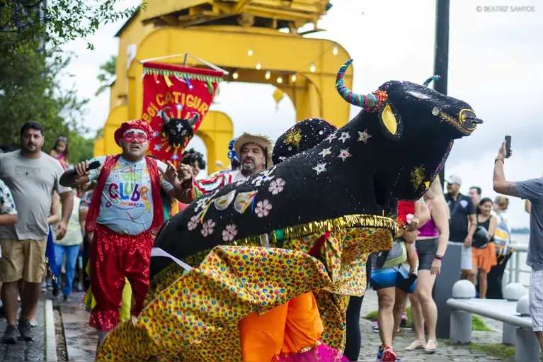 Boi Catiguria marca presença em mais um carnaval na Estação