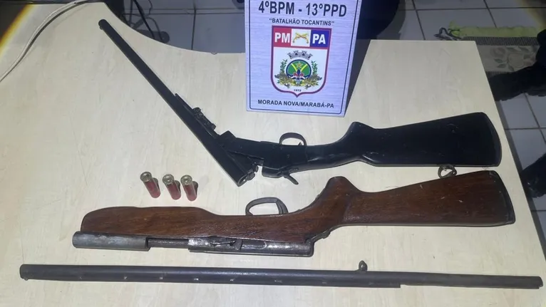 Ambas as armas não possuíam numeração de registro.