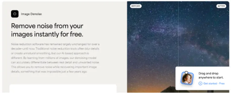 Fotos ruins? Conheça 4 ferramentas gratuitas de IA para remover ruído de imagem