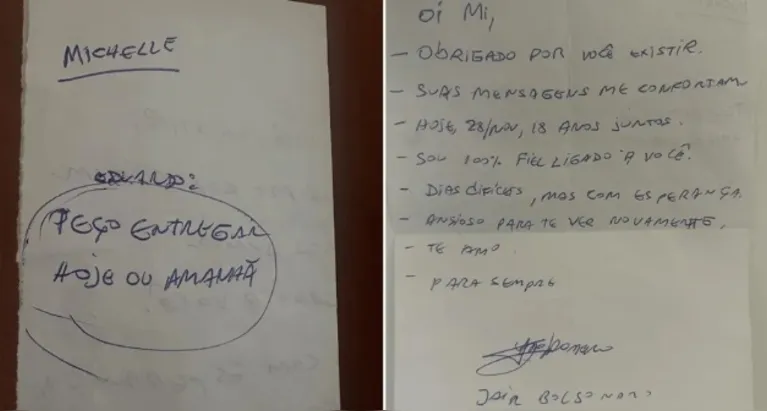 A ex-primeira dama expôs a carta nas redes sociais