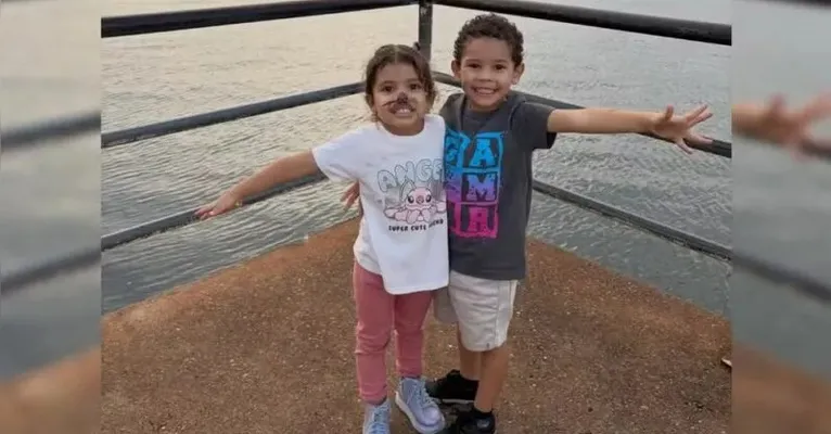 As crianças foram identificadas como Gael da Silva e Yasmin de Moraes Brito, irmãos por parte de pai.